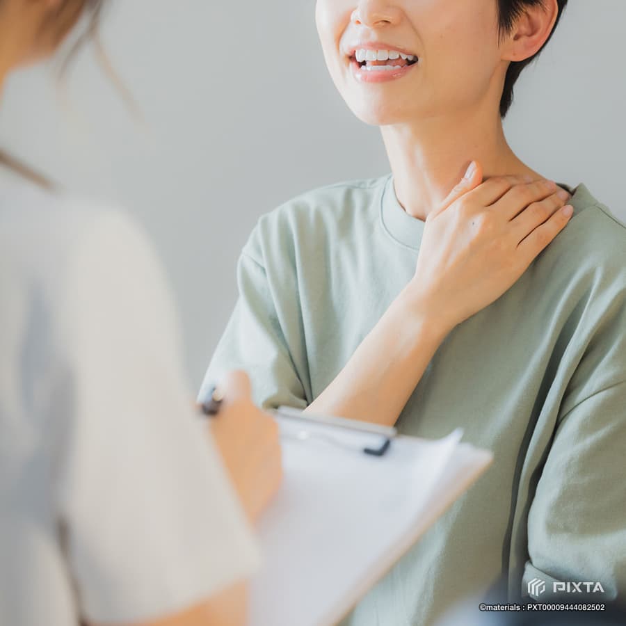 問診で症状確認